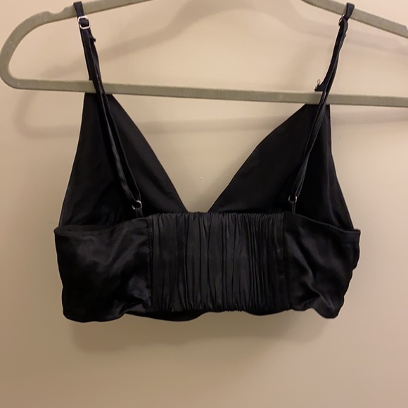 Satin effect crop top - Picture 4 of 5